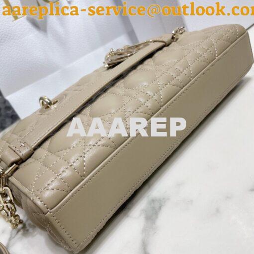 Replica Dior Lady D-Joy Bag Natural Cannage Lambskin M0540O 4