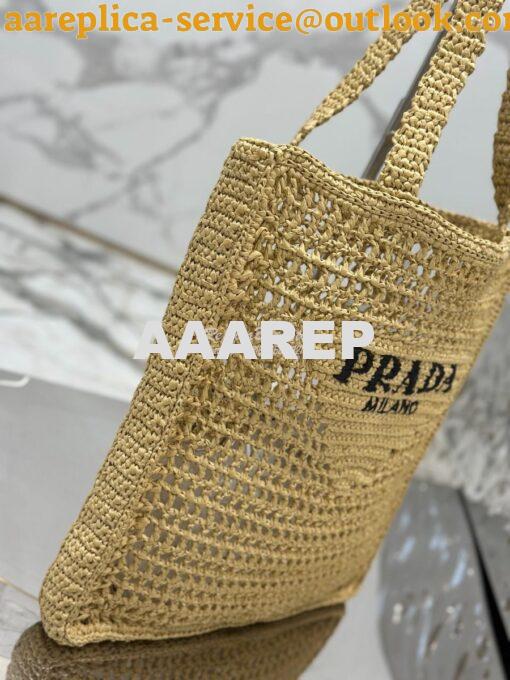 Replica Prada Crochet tote bag 1BG393 Raffia-effect Yarn Color ii 5