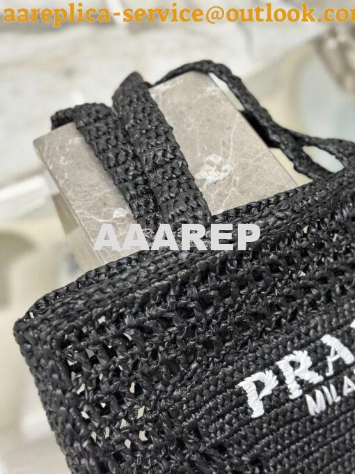 Replica Prada Crochet tote bag 1BG393 Raffia-effect Yarn Color ii 15