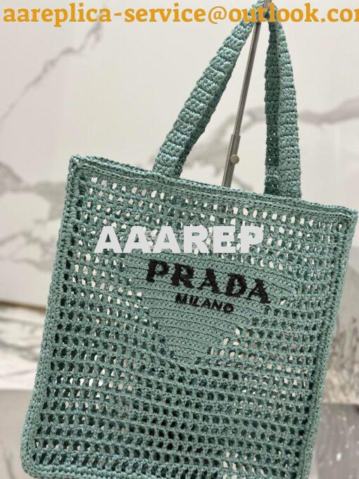 Replica Prada Crochet tote bag 1BG393 Raffia-effect Yarn Color i 13