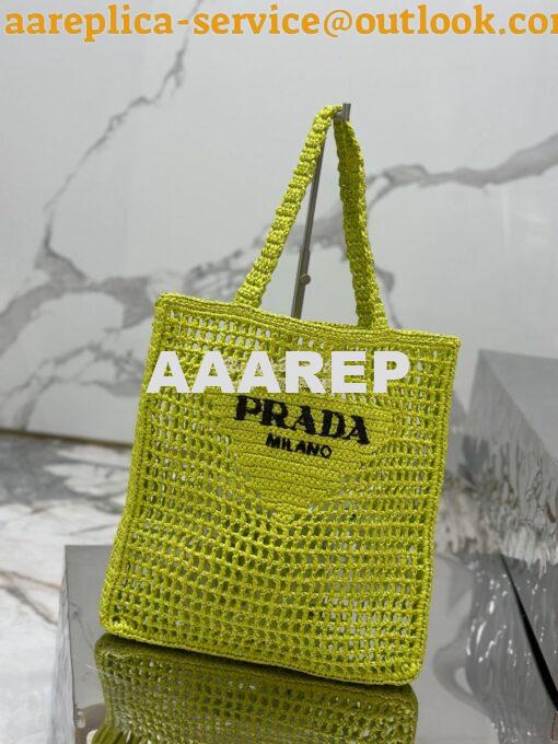 Replica Prada Crochet tote bag 1BG393 Raffia-effect Yarn Color i 17