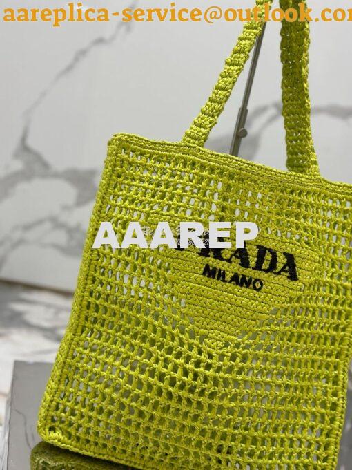 Replica Prada Crochet tote bag 1BG393 Raffia-effect Yarn Color i 20