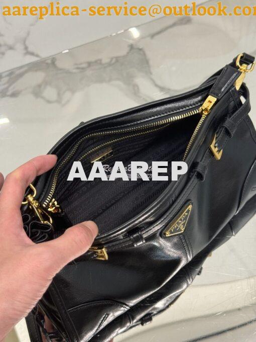 Replica Prada Small leather shoulder bag 1BH215 6