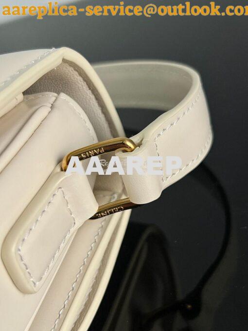 Replica Celine Triomphe Bag Shiny Calfskin Ivory 17