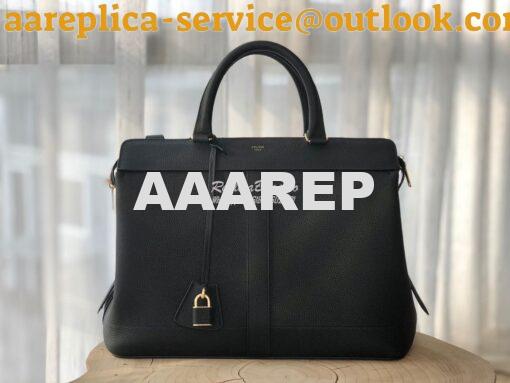 Replica Celine Medium Cabas De France Bag In Grained Calfskin 192663 B