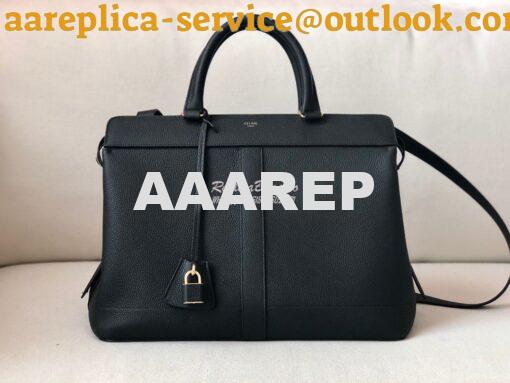 Replica Celine Medium Cabas De France Bag In Grained Calfskin 192663 B 3