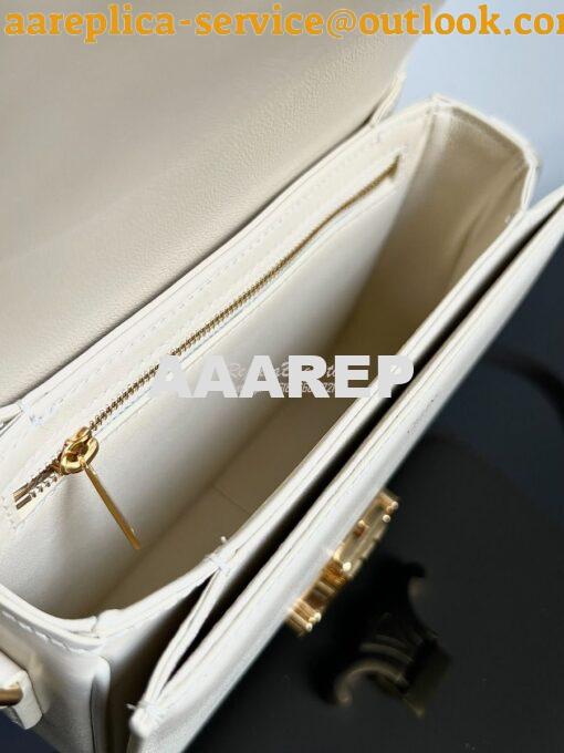 Replica Celine Triomphe Bag Shiny Calfskin Ivory 29