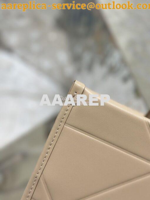 Replica Prada Medium Leather Symbole Bag With Topstitching 1BA378 Sand 11