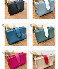 Replica Celine Accordeon Card Holder In Grained Calfskin 10B693