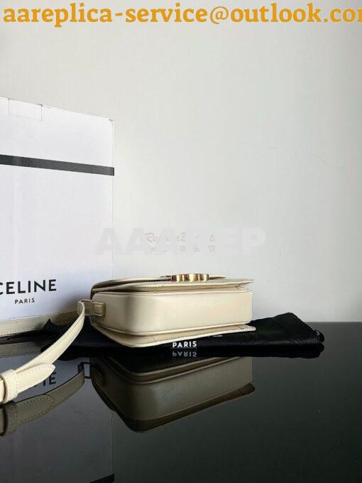 Replica Celine Triomphe Bag Shiny Calfskin Ivory 35