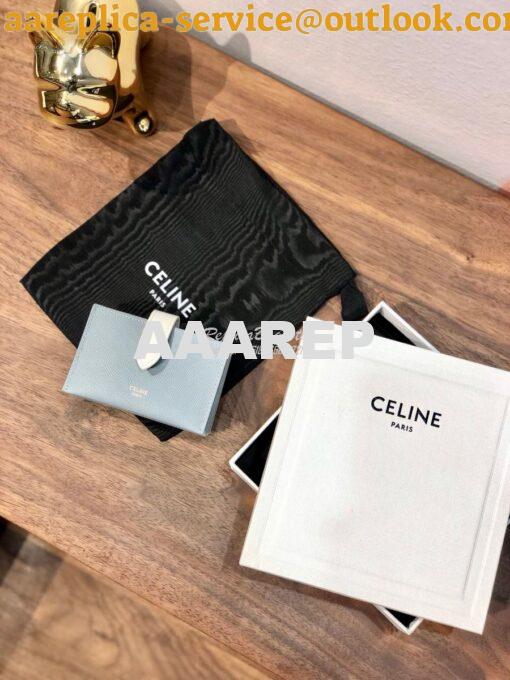 Replica Celine Accordeon Card Holder In Grained Calfskin 10B693 7