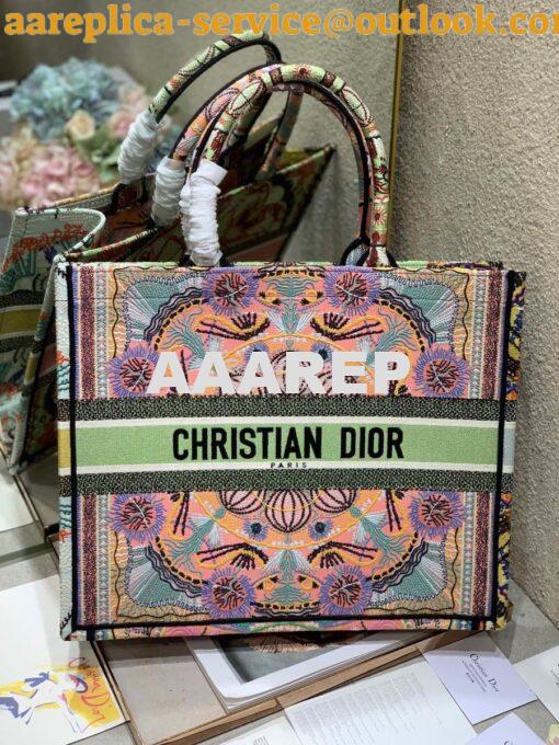 Replica Dior Book Tote M1286 Multicolor Dior in Lights Embroidery 2