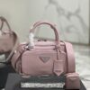 Replica Prada Small Leather Symbole Bag With Topstitching 1BA379 Black 14