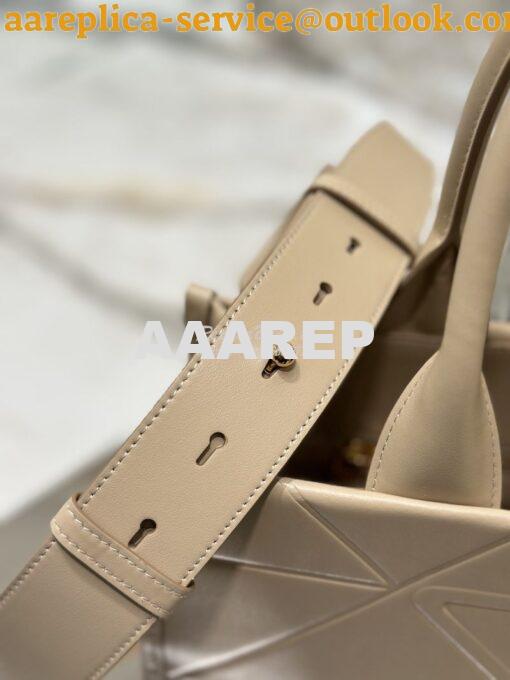 Replica Prada Small Leather Symbole Bag With Topstitching 1BA379 Sand 8