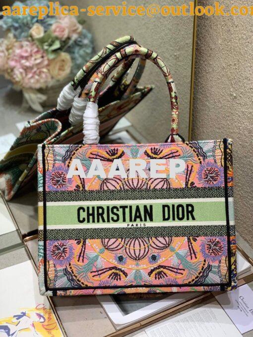 Replica Dior Book Tote M1286 Multicolor Dior in Lights Embroidery 14