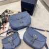 Replica Celine Classic Box Bag in Calfskin with Cork Effect Light Blue 16