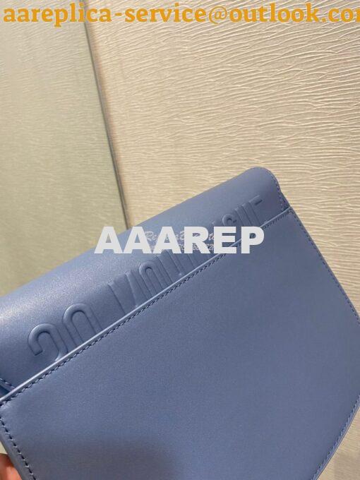 Replica Dior Bobby Bag in Denim Blue Box Calfskin M9319U 9