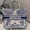 Replica Dior Book Tote bag Embroidered Canvas with Blue Multicolour Ti 18