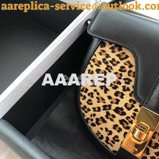 Replica Celine Small Besace 16 Bag in Pony Calfskin With Leopard Print 3