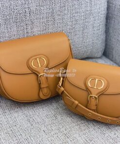 Replica Dior Bobby Bag in Camel Box Calfskin M9319U