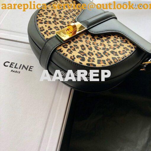 Replica Celine Small Besace 16 Bag in Pony Calfskin With Leopard Print 8