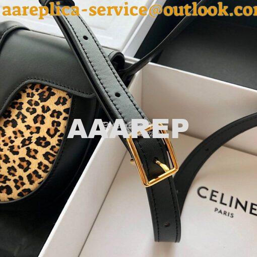 Replica Celine Small Besace 16 Bag in Pony Calfskin With Leopard Print 11