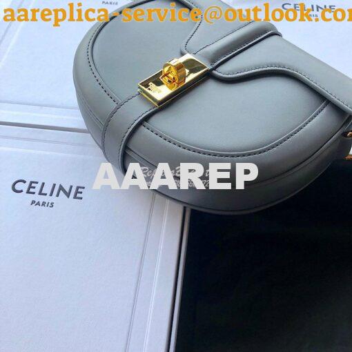 Replica Celine Small Besace 16 Bag in Natural Calfskin 188013 Grey 4