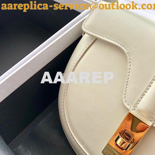 Replica Celine Small Besace 16 Bag in Natural Calfskin 188013 White 3