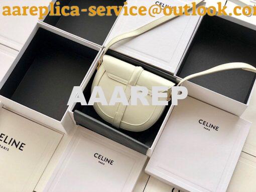 Replica Celine Small Besace 16 Bag in Natural Calfskin 188013 White 8