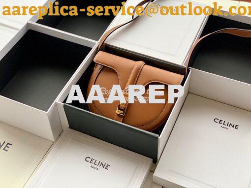 Replica Celine Small Besace 16 Bag in Natural Calfskin 188013 Tan