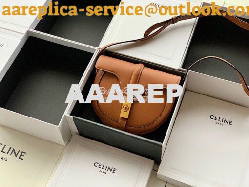 Replica Celine Small Besace 16 Bag in Natural Calfskin 188013 Tan 2