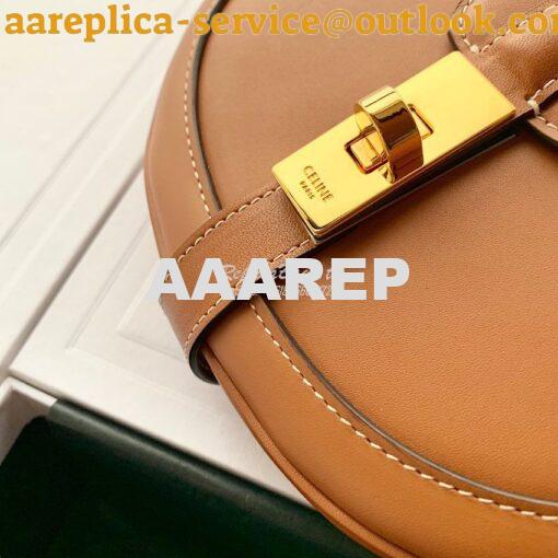 Replica Celine Small Besace 16 Bag in Natural Calfskin 188013 Tan 4