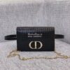 Replica Dior 30 Montaigne 2-in-1 Pouch in Metallic Steel Gray Microcan 12