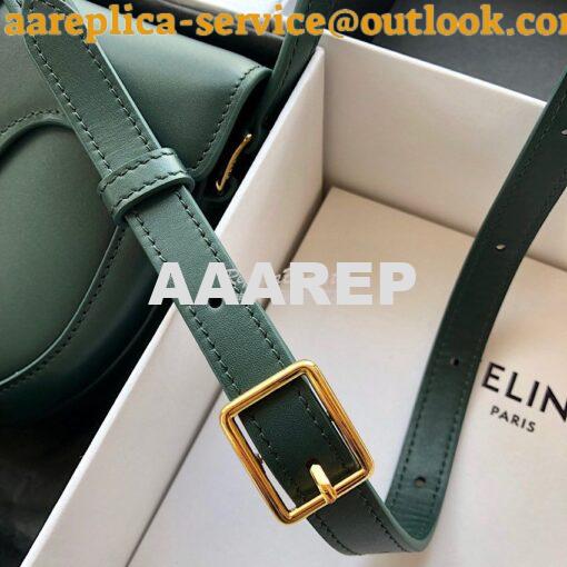 Replica Celine Small Besace 16 Bag in Natural Calfskin 188013 Green 11