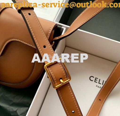 Replica Celine Small Besace 16 Bag in Natural Calfskin 188013 Tan 11