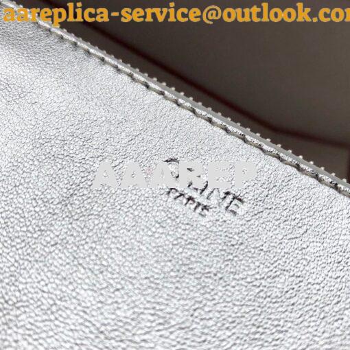 Replica Celine Trio Bag in Laminated Calfskin 187603 Silver 6