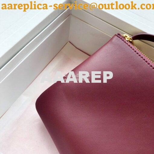 Replica Celine Trio Bag in Smooth Lambskin 187603 Burgundy 3