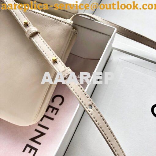 Replica Celine Trio Bag in Smooth Lambskin 187603 Linen 5