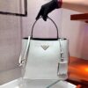 Replica Prada Panier Saffiano Leather Bag 1BA211 Green 11