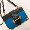 Replica Prada Cahier Leather Bag 1BD045 Green 12