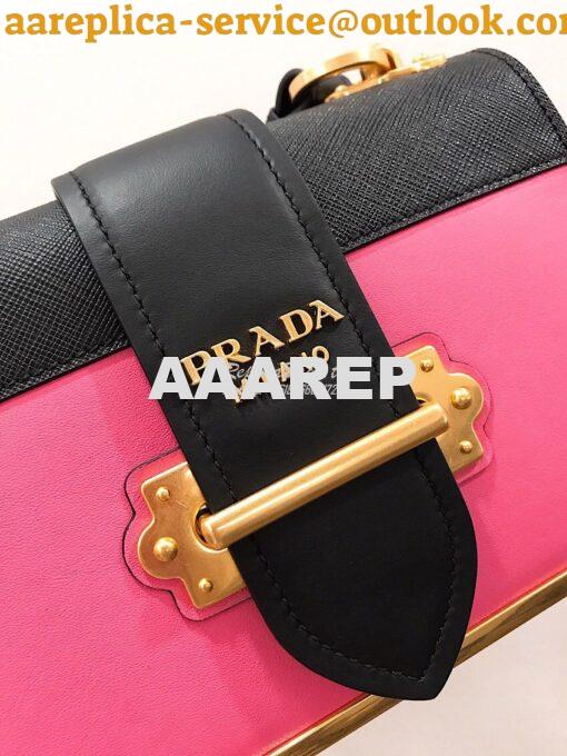 Replica Prada Cahier Leather Bag 1BD045 Coral 3