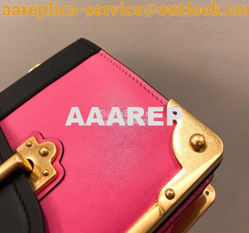 Replica Prada Cahier Leather Bag 1BD045 Coral 4