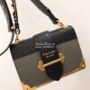 Replica Prada Cahier Leather Bag 1BD045 Brown 12