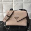 Replica Prada Leather Bucket Bag 1be018 Black 10