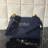 Replica Dior Mini Black Lady Dior Wavy Shiny Crinkled Lambskin Bag  M0 11