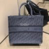 Replica Dior Diorama Pouch In Metallic Black Calfskin S0328 12