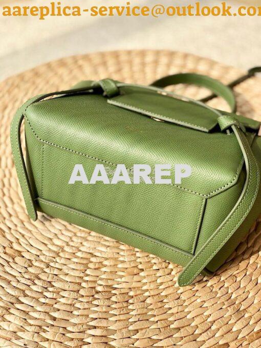 Replica Celine Nano Belt Bag Matcha Green Grained Calfskin 185003 6