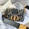 Replica Dior Diorama Pouch In Metallic Gold Calfskin S0328 11