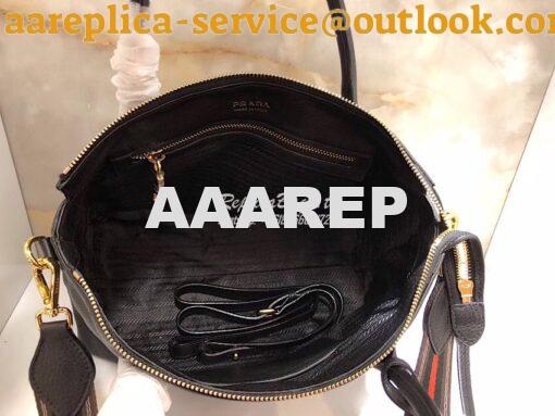 Replica Prada Daino Leather Tote Bag 1BA157 Black 3