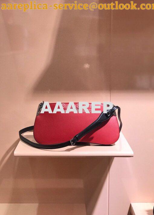 Replica Prada Sidonie Leather Shoulder Bag Red